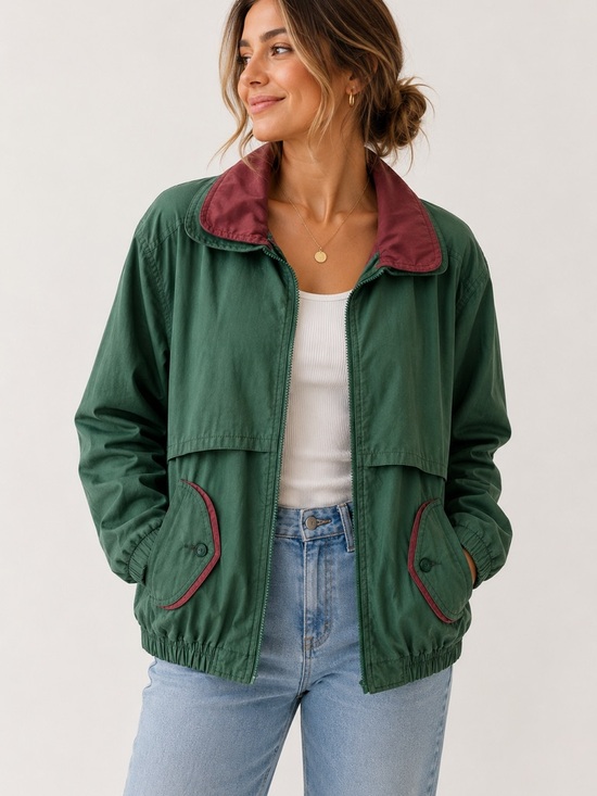 Canada Sportswear Co. Jackets & Blazers - Canada Sportswear Co Green Lightweight Jacket Medium Vintage Coastal Cottagecore